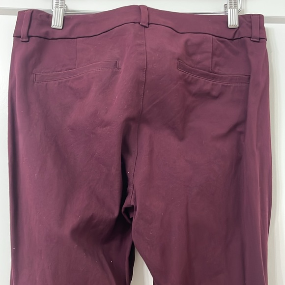 Pixie Flare high rise burgundy pant - Picture 4 of 5
